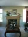 Living Room Fireplace Faux Stone Finish